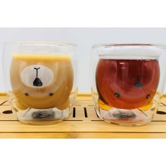 TAZA DOBLE CRISTAL OSO BLANCO, 0.20L 2