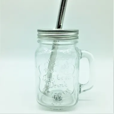 Comprar JARRA CRISTAL 0,4 L CON TAPA Y PAJITA DE ACERO INOX - Sabor...