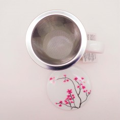 MUG PORCELANA CON FILTRO CHERRY BLOSSOM, 300 ML 2