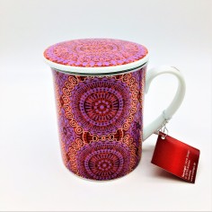 Comprar Mug porcelana Mandala rosa 300 ml - Sabor a Té ®