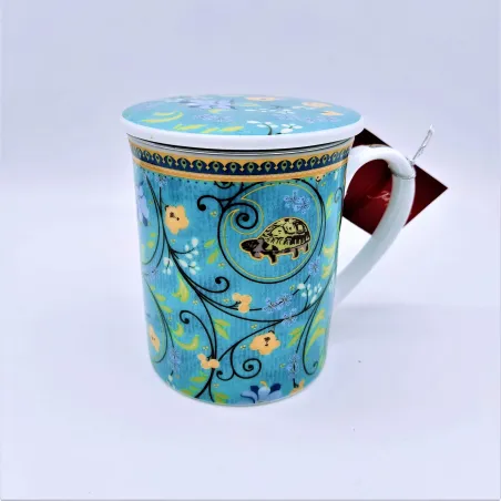 MUG PORCELANA CON FILTRO CLARA, 300 ML