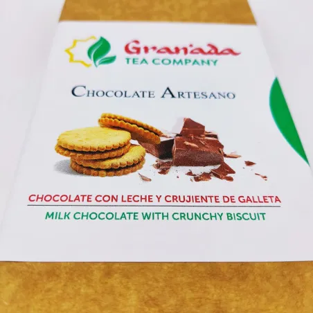 Comprar Chocolate con leche y crujiente de galleta. Tableta 125 g -...