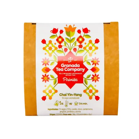 Pirámides Té Chai Yin Yang 15 unidades