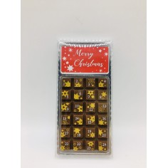 Mini Calendario de Adiviento de Chocolate, 30gr