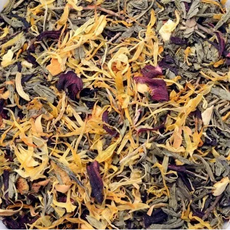 Té Sencha Desteinado Zumo de Naranja